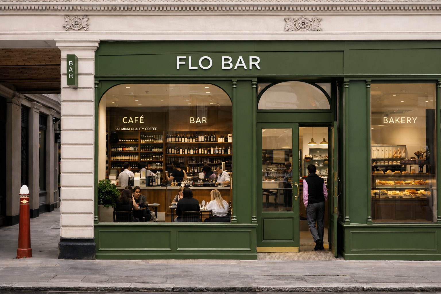 Flo Bar Flagship Architectural Facade